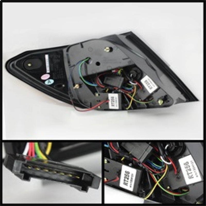 SPYDER 5072733 Spyder Mercedes Benz W204 C-CLASS 11-14 LED Tail Lights - Blk ALT-YD-MBZC11-LED-BK