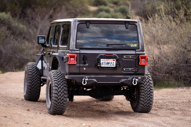 DV8 Offroad TSJL-03 18-22 Jeep Wrangler JL Spare Tire Delete Kit w/Light Mounts