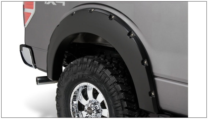 Bushwacker 20929-02 09-14 Ford F-150 Styleside Pocket Style Flares 4pc 67.0/78.8/97.4in Bed - Black
