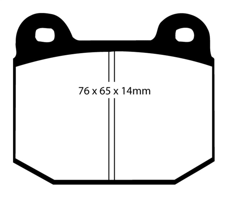 EBC DP31538C 99-03 Mitsubishi Lancer Evolution 2.0 Turbo Redstuff Rear Brake Pads