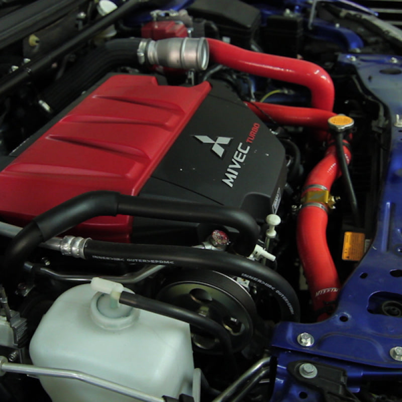 Mishimoto MMHOSE-EVO-10RD Mitsubishi EVO X Red Silicone Hose Kit