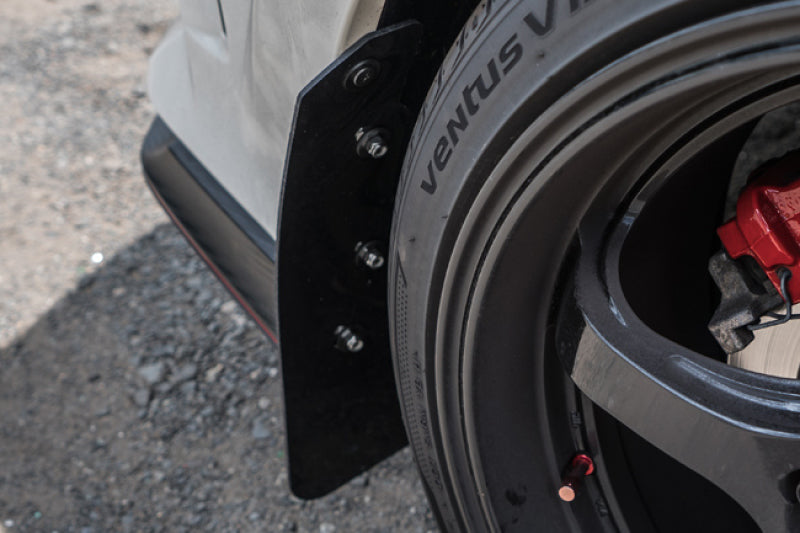 Rally Armor MF47-UR-BLK/DGRY 17-21 Honda Civic Type R Black UR Mud Flap w/ Dark Grey Logo