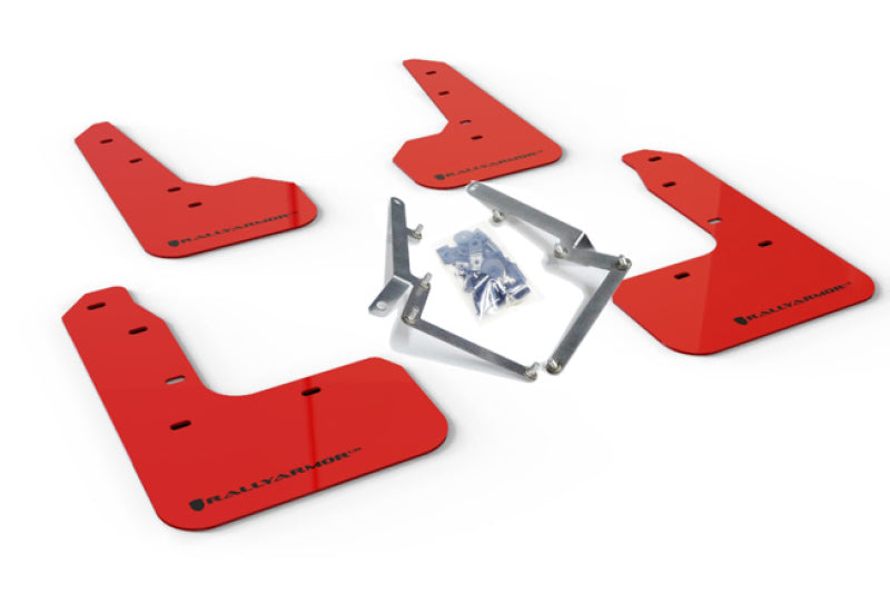 Rally Armor MF51-UR-RD/BLK 17-21 Honda Civic Sport & Touring (Hatch) Red UR Mud Flap w/ Black Logo