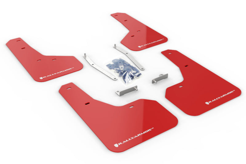 Rally Armor MF52-UR-RD/WH 19-21 Subaru Forester Red UR Mud Flap w/ White Logo