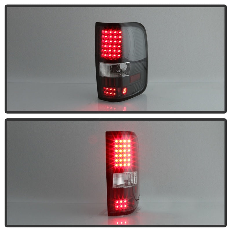 SPYDER 5012890 Xtune Ford F150 Styleside 04-08 (Not Fit Heritage & SVT) LED Tail Lights Black ALT-ON-FF15004-LED-BK