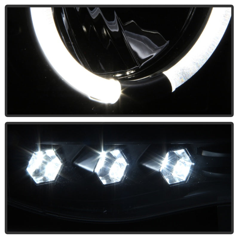 SPYDER 5009975 Spyder Dodge RAM 1500 02-05/RAM 2500 03-05 Projector Headlights LED Halo LED Blk PRO-YD-DR02-HL-BK