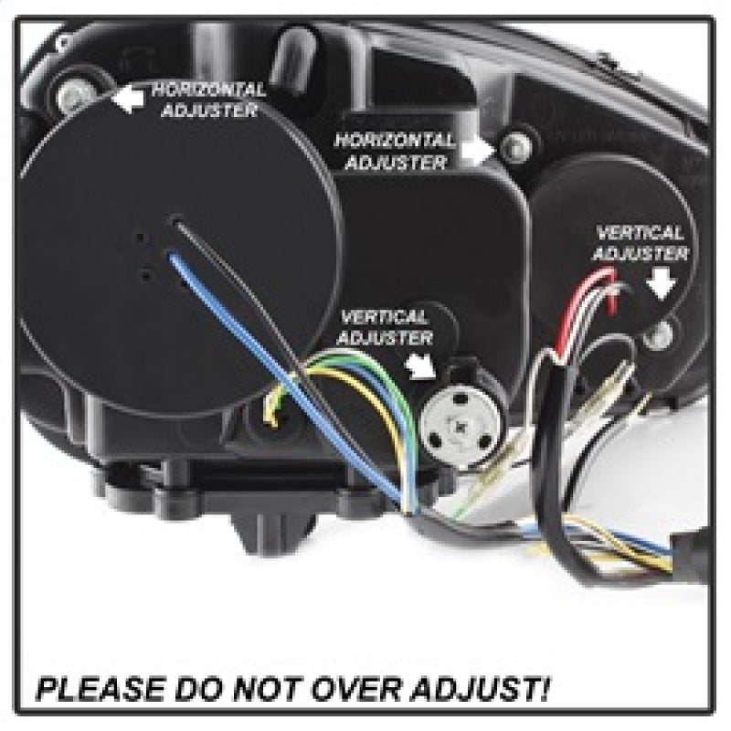 SPYDER 5017529 Spyder Volkswagen GTI 06-09/Jetta 06-09 Xenon/HID Model Only - DRL Black PRO-YD-VG06-HID-DRL-BK