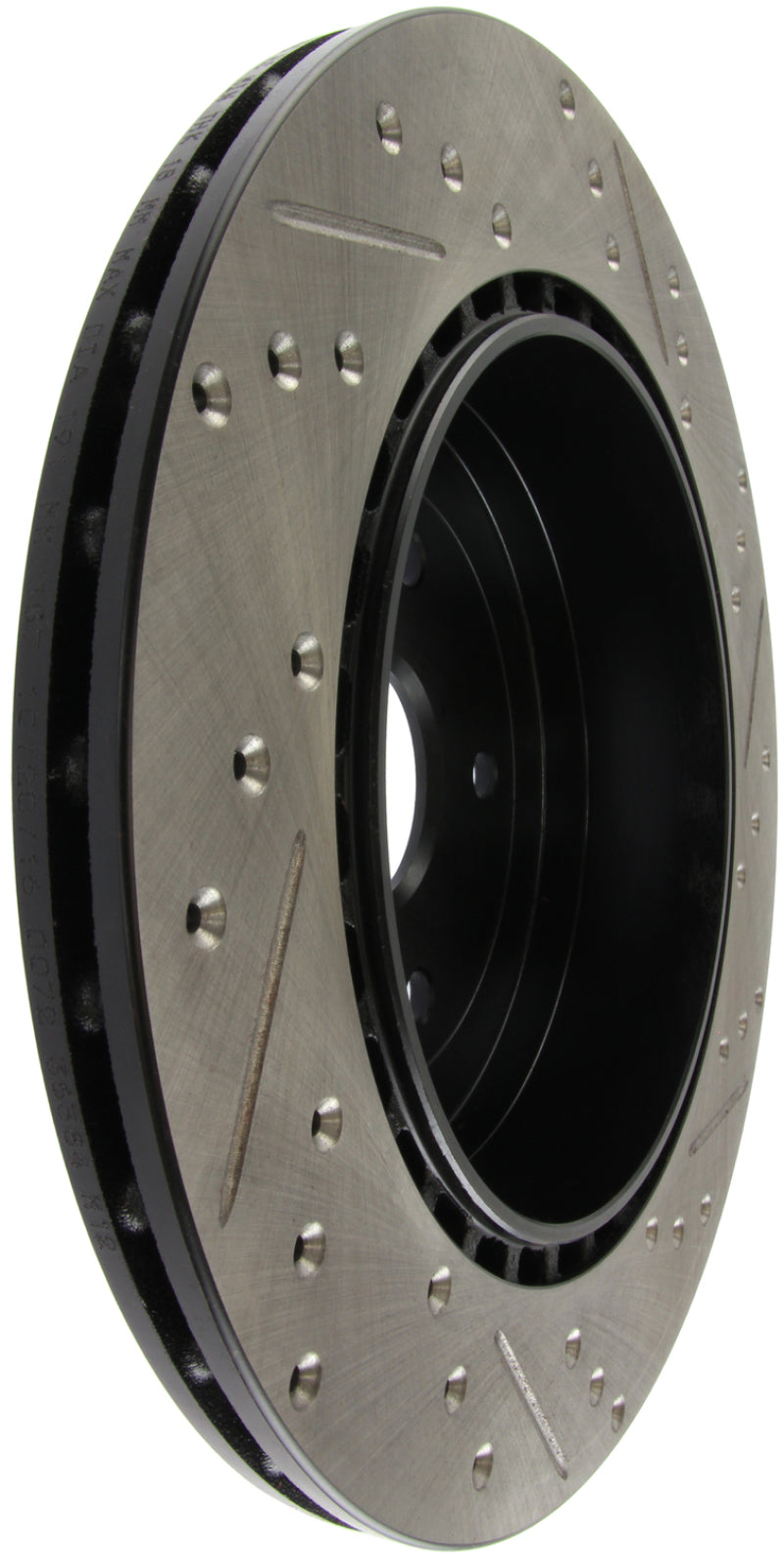 Stoptech 127.47030R StopTech 08+ Subaru STI (Will Not Fit 05-07) Slotted & Drilled Sport Brake Rotor