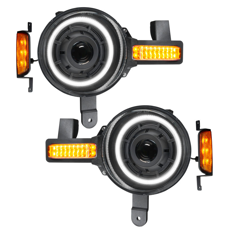 ORACLE Lighting 5886-023 Oracle 2021+ Ford Bronco Oculus Bi-LED Projector Headlights - Amber/White Switchback SEE WARRANTY
