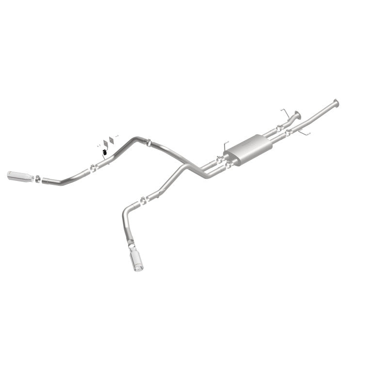 Magnaflow 19232 MagnaFlow Cat-Back 10-15 Toyota Tundra SC LB / CC SB 4.6L/5.7L V8 SS 2.5 Dual Split Rear 4in Tip