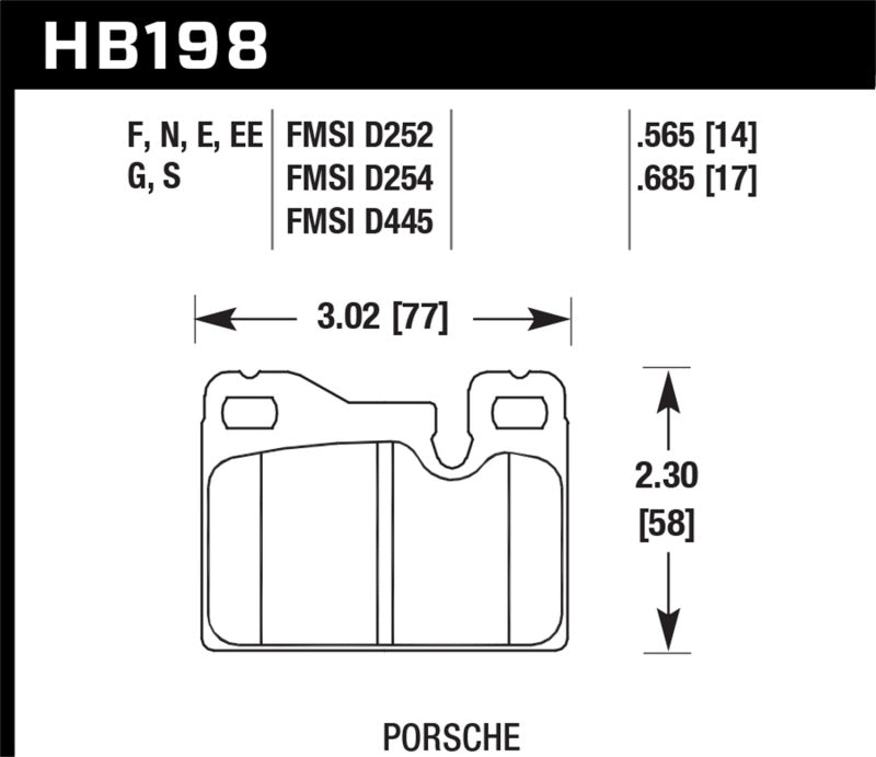 Hawk Performance HB198F.685 Hawk HPS Street Brake Pads
