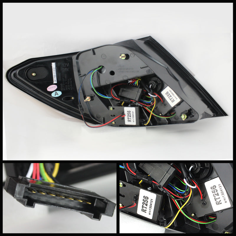 SPYDER 5072733 Spyder Mercedes Benz W204 C-CLASS 11-14 LED Tail Lights - Blk ALT-YD-MBZC11-LED-BK