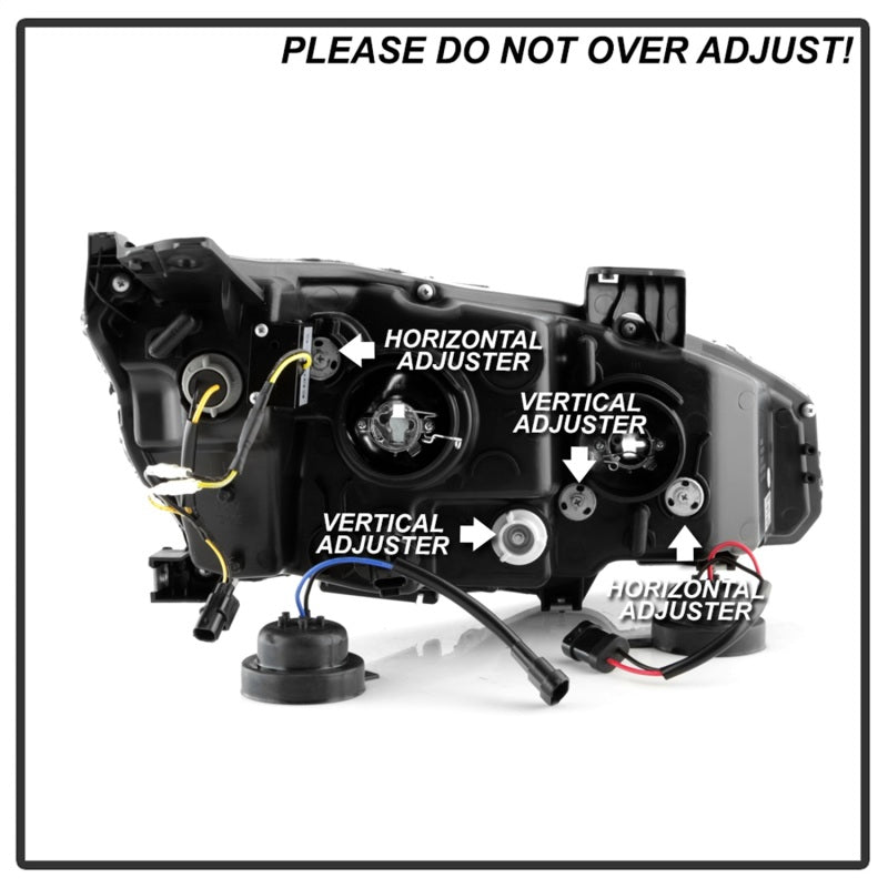 SPYDER 5087867 Spyder Honda Civic 16- 2DR/4DR/Hatchback Projector Headlights - Black PRO-YD-HC16SI-SEQGR-BK