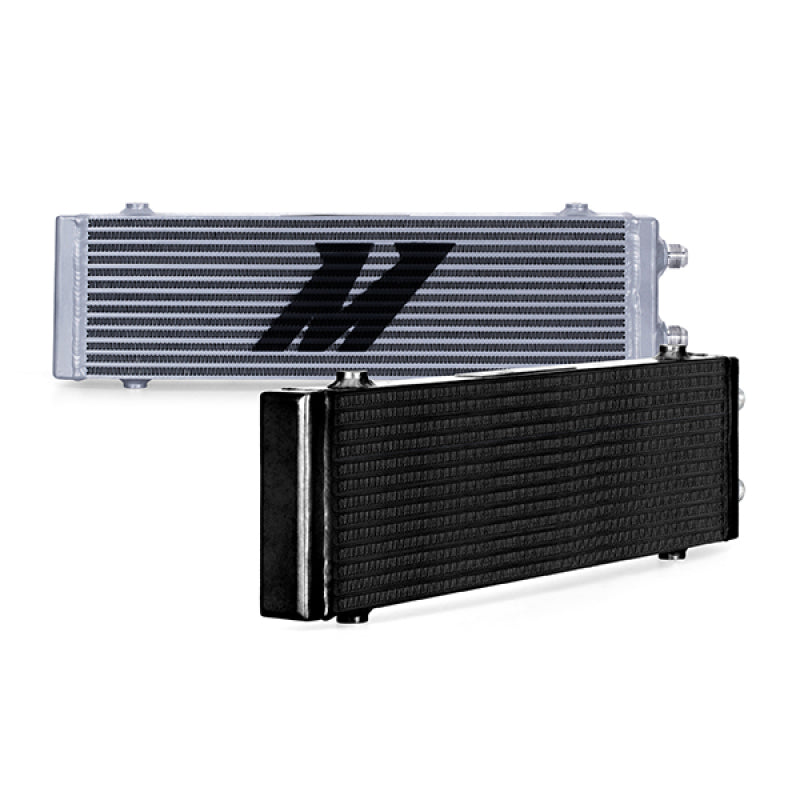 Mishimoto MMOC-DP-LSL Universal Large Bar and Plate Dual Pass Silver Oil Cooler