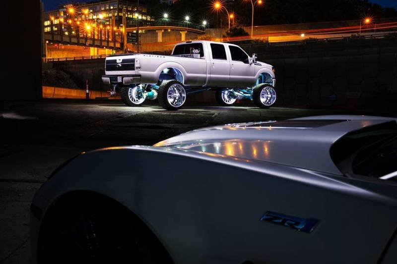 ORACLE Lighting 4228-001 Oracle LED Illuminated Wheel Rings - Double LED - White SEE WARRANTY