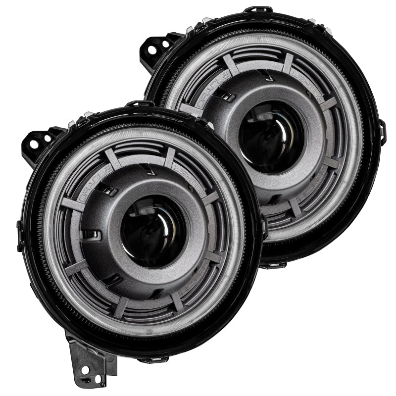 ORACLE Lighting 5839-504-PAU Oracle Jeep Wrangler JL Oculus Bi-LED Projector Headlights- Graphite Metallic - 5500K SEE WARRANTY