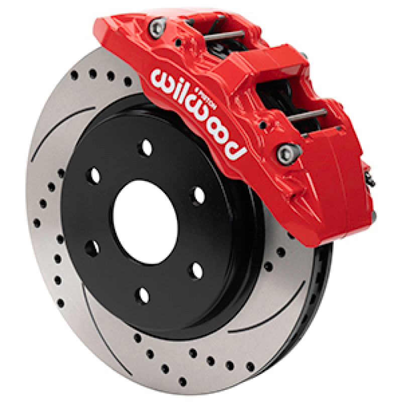 Wilwood 140-16807-DR 10-14 Ford F-150 Raptor Aero6-DM Front Brake Kit - D&S - Red