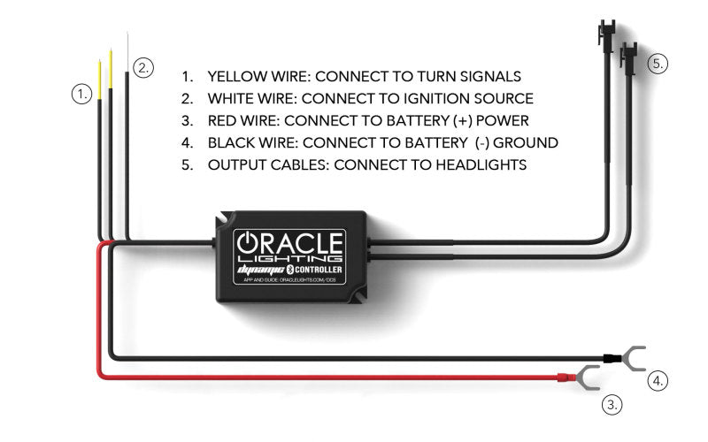 ORACLE Lighting 8204-332 Oracle Lighting 18-23 Ford Mustang Dynamic ColorSHIFT LED Headlights - Black Series SEE WARRANTY