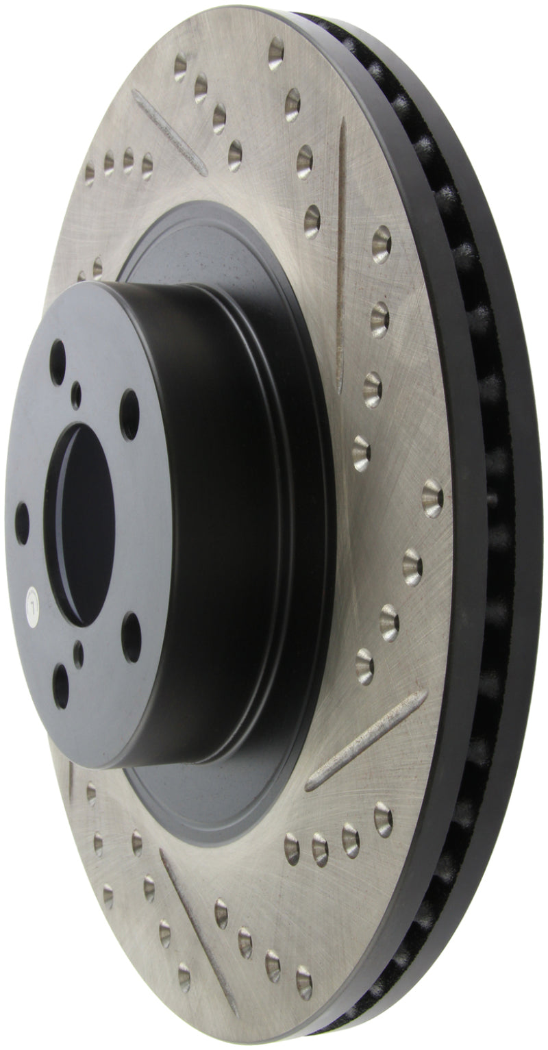Stoptech 127.47021L StopTech Slotted & Drilled Sport Brake Rotor