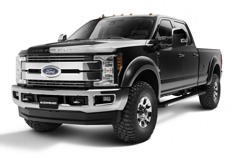Bushwacker 20943-02 17-18 Ford F-250 Super Duty Extend-A-Fender Style Flares 4pc - Black
