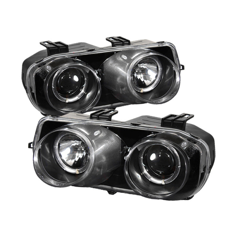 SPYDER 5008671 Spyder Acura Integra 94-97 Projector Headlights LED Halo -Black High H1 Low 9006 PRO-YD-AI94-HL-BK