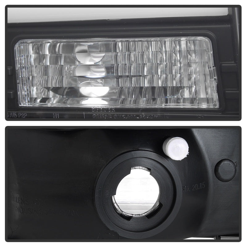 SPYDER 5084491 Spyder 99-04 Ford F250 Super Duty Projector Headlights - Light Bar - Black PRO-YD-FF25099V2-LB-BK