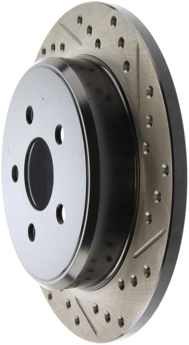 Stoptech 127.63054L StopTech 03-09 Chrysler PTCruiser Tur / 03-05 Dodge Neon SRT-4 Rear Left Slotted & Drilled Rotor
