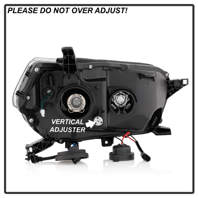 SPYDER 5087454 Spyder Signature Toyota 4Runner 10-13 Projector Headlights - Black (PRO-YD-T4R10SI-BK)