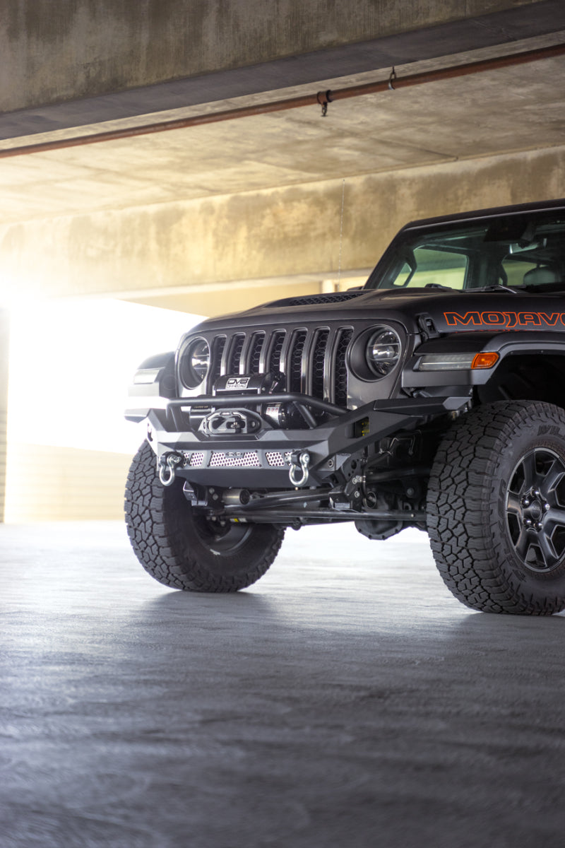DV8 Offroad FBJL-12 07-18 Jeep Wrangler JK / 18-23 Wrangler JL / 20-23 Gladiator JT MTO Series Front Bumper