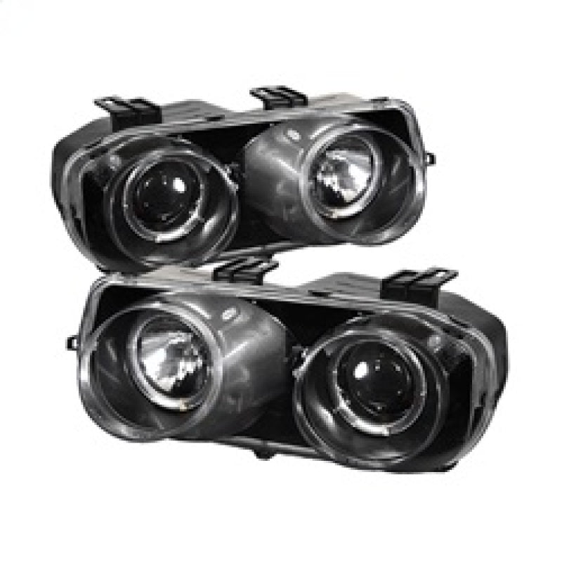 SPYDER 5008671 Spyder Acura Integra 94-97 Projector Headlights LED Halo -Black High H1 Low 9006 PRO-YD-AI94-HL-BK