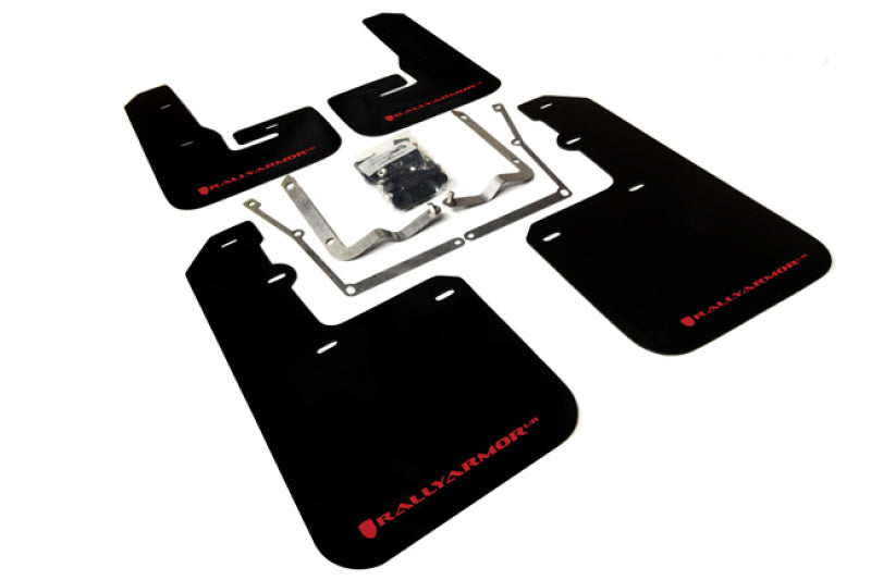 Rally Armor MF42-UR-BLK/RD 15-18 VW Jetta Black UR Mud Flap w/ Red Logo