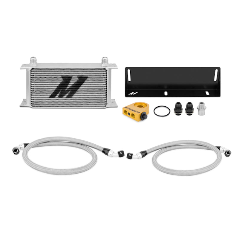 Mishimoto MMOC-MUS-79T 79-93 Ford Mustang 5.0L Thermostatic Oil Cooler Kit - Silver