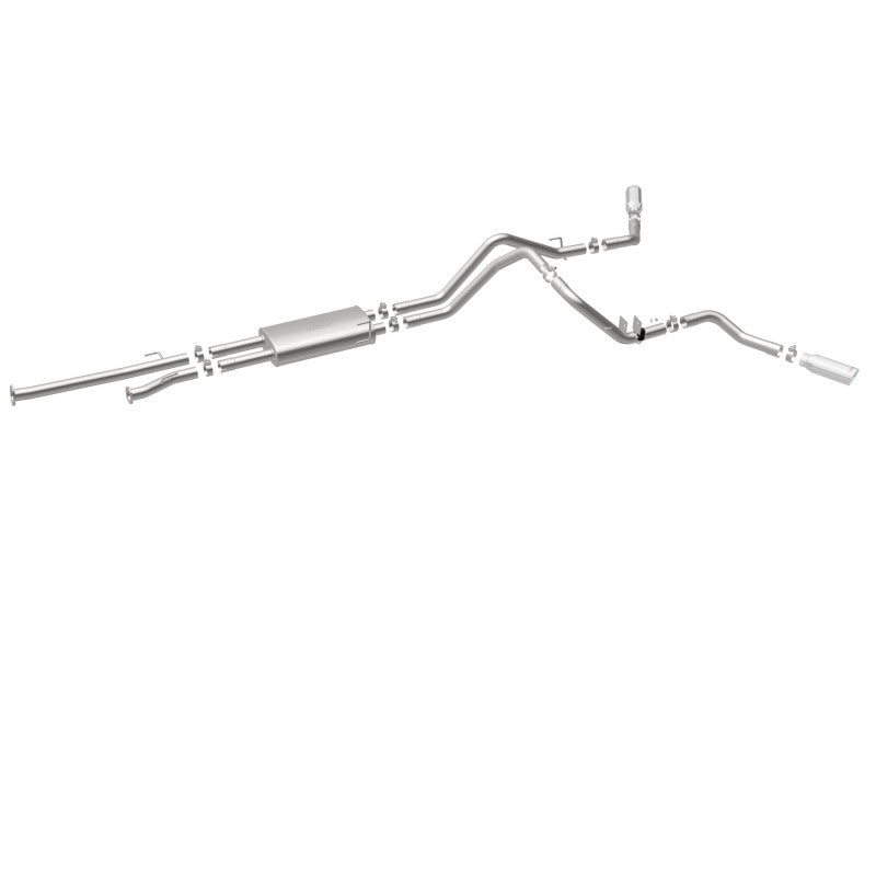 Magnaflow 19232 MagnaFlow Cat-Back 10-15 Toyota Tundra SC LB / CC SB 4.6L/5.7L V8 SS 2.5 Dual Split Rear 4in Tip