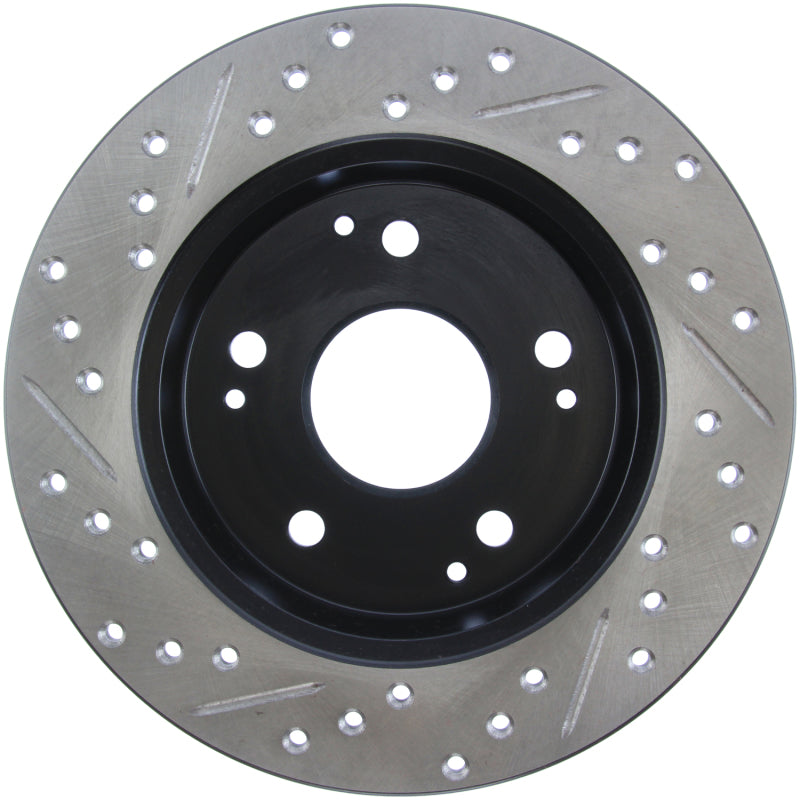 Stoptech 127.40042L StopTech 02-06 Acura RSX Incl. Type S / 97-01 Integra Type R Slotted & Drilled Left Rear Rotor