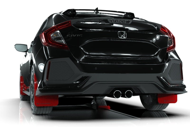 Rally Armor MF51-UR-RD/BLK 17-21 Honda Civic Sport & Touring (Hatch) Red UR Mud Flap w/ Black Logo