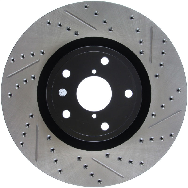 Stoptech 127.47022L StopTech 05-10 Subaru Impreza WRX/STi Slotted & Drilled Left Front Rotor