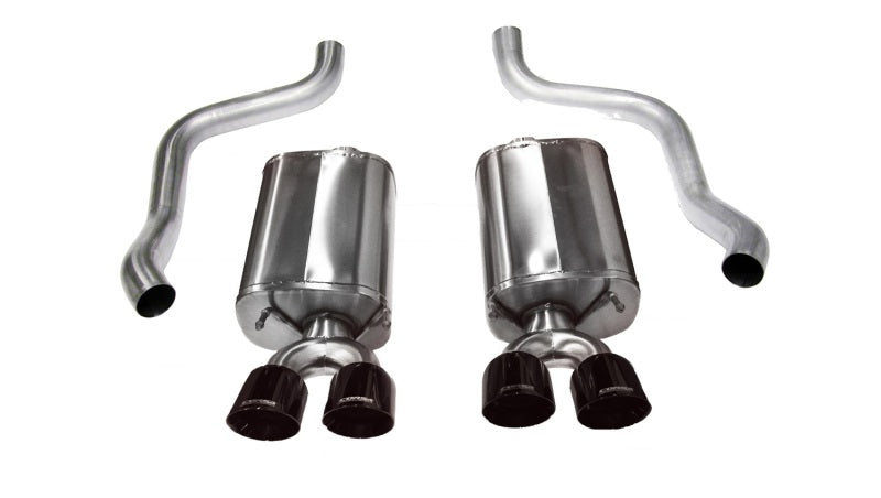 CORSA Performance 14108BLK Corsa 2009-2013 Chevrolet Corvette C6 6.2L V8 Black Sport Axle-Back Exhaust