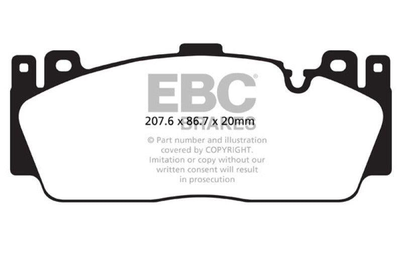 EBC DP42148R 12+ BMW M5 4.4 Twin Turbo (F10) Yellowstuff Front Brake Pads