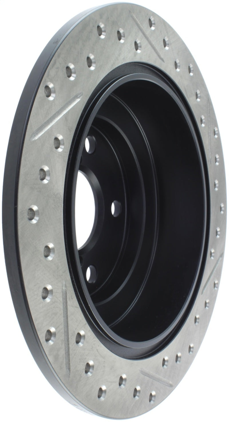 Stoptech 127.47011R StopTech 05-06 Saab 9-2X AWD / 02-05 Impreza WRX / 02 WRX STi Slotted & Drilled Right Rear Rotor