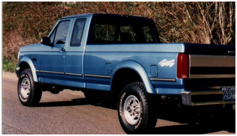 Bushwacker 20904-11 92-96 Ford F-150 Styleside Extend-A-Fender Style Flares 4pc 81.0/96.0in Bed - Black