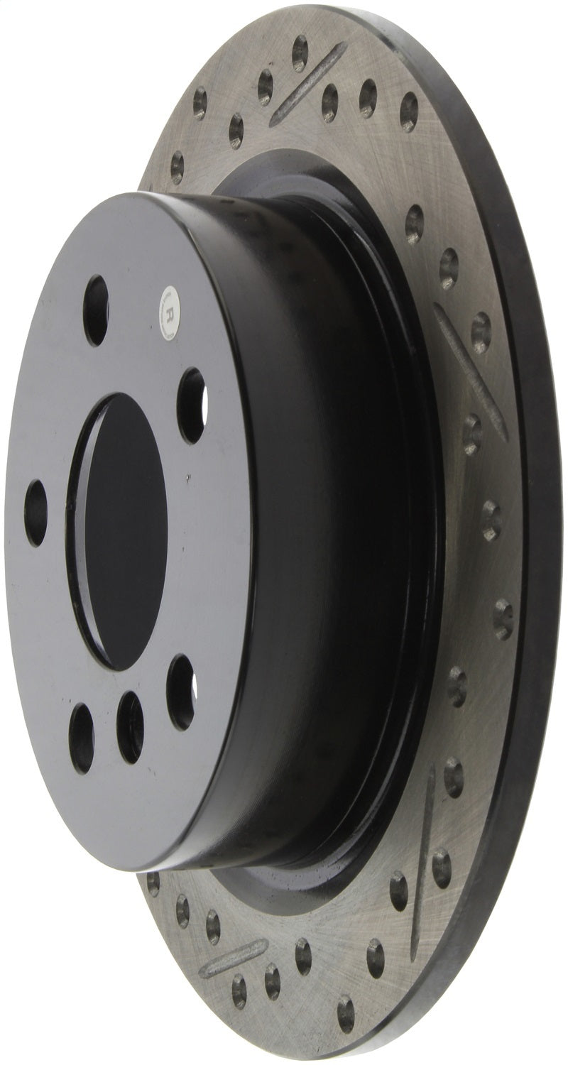Stoptech 127.34159R StopTech 14-15 Mini Cooper Base Slotted & Drilled Rear Right Rotor