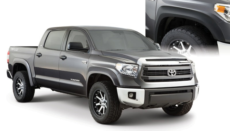 Bushwacker 30919-02 14-18 Toyota Tundra Fleetside Extend-A-Fender Style Flares 4pc - Black
