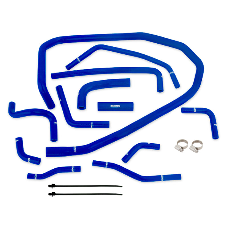 Mishimoto MMHOSE-WRX-15ANCBL 2015 Subaru WRX Blue Silicone Radiator Coolant Ancillary Hoses Kit