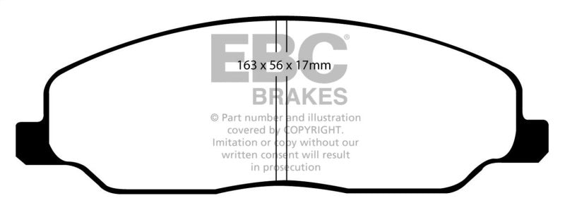EBC DP51740NDX 05-10 Ford Mustang 4.0 Bluestuff Front Brake Pads