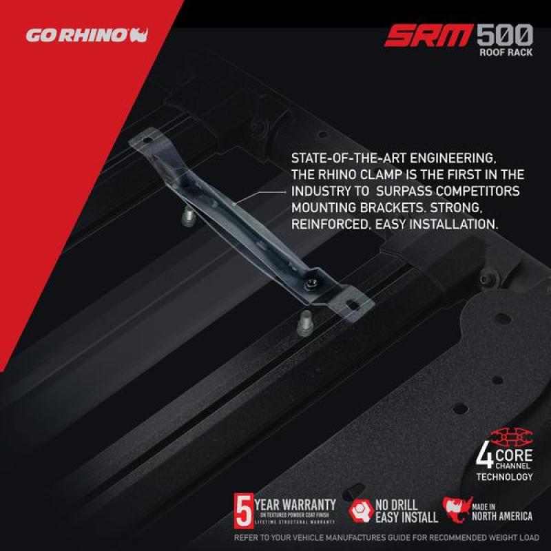 Go Rhino 5935075T SRM 500 Roof Rack - 75in