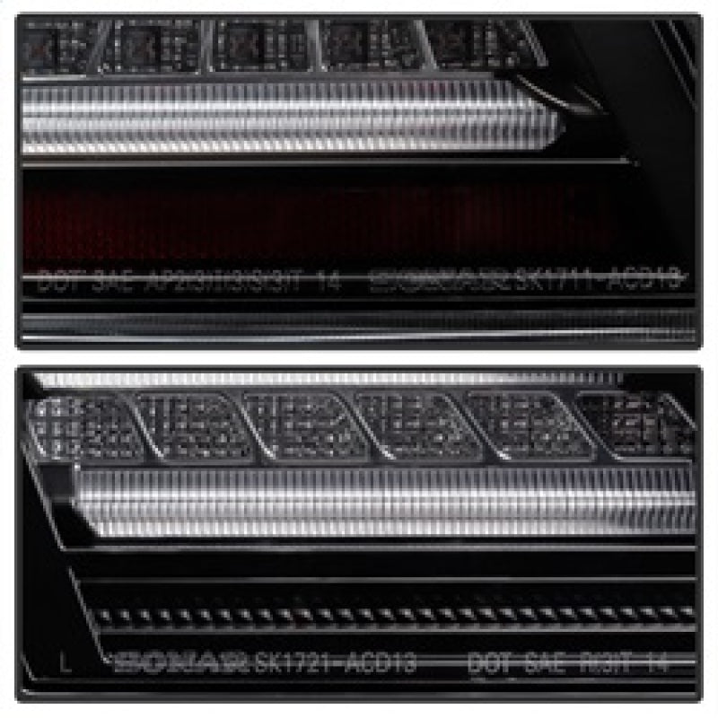 SPYDER 5082053 Spyder Honda Accord 2013-2015 4DR LED Tail Lights - Black ALT-YD-HA13LED-LED-BK
