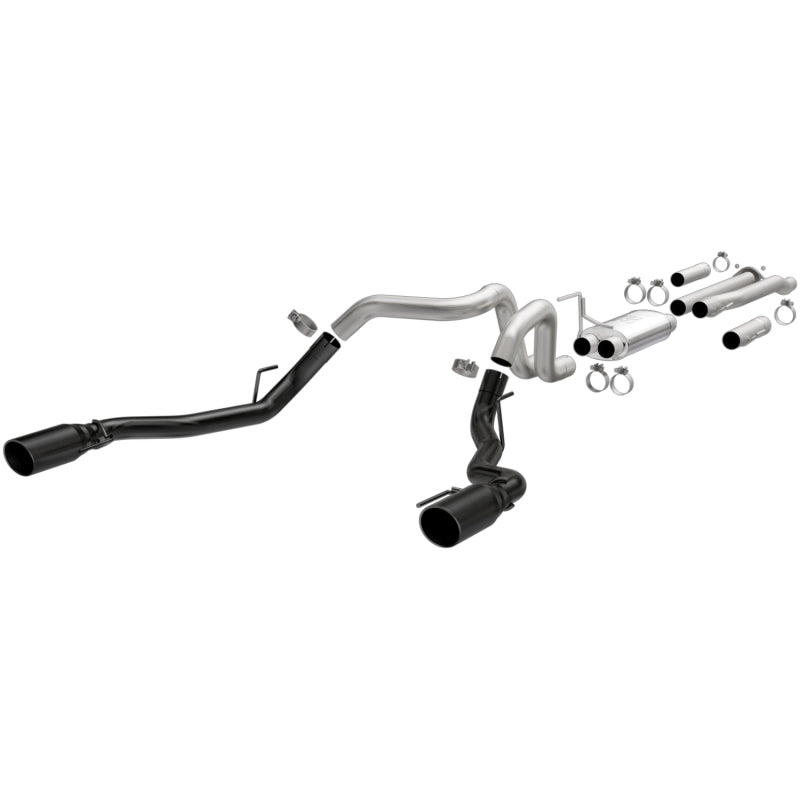 Magnaflow 19350 MagnaFlow SYS Cat-Back 2017 Ford F-150 Raptor 3.5L Dual Black Coated 3in Tips