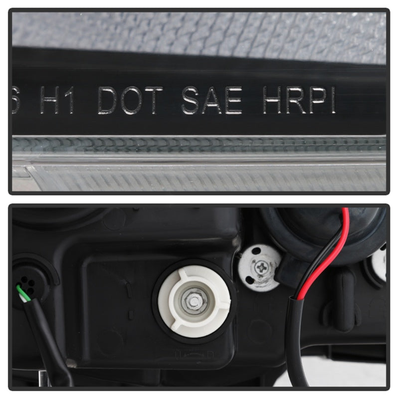 SPYDER 5086099 Spyder 16-18 Honda Civic 4Dr w/LED Seq Turn Sig Lights Proj Headlight - Black - PRO-YD-HC16-SEQ-BK