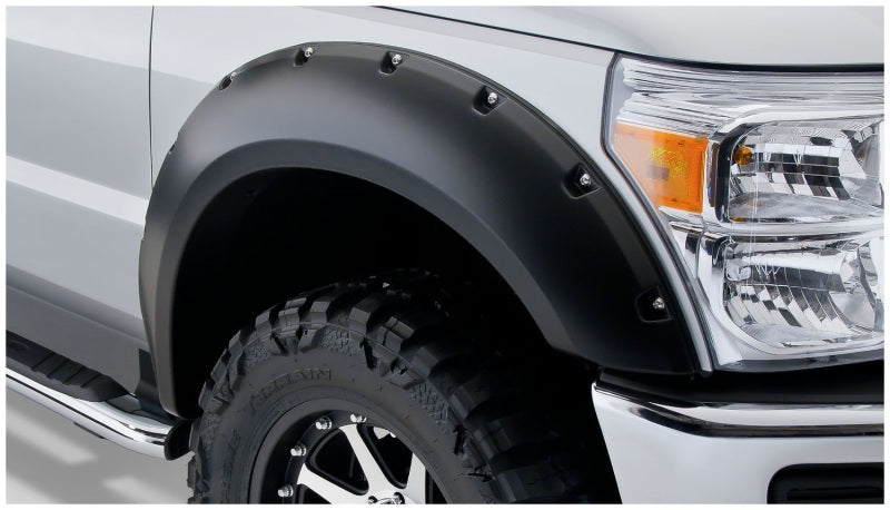 Bushwacker 20917-02 08-10 Ford F-250 Super Duty Styleside Pocket Style Flares 4pc 81.0/96.0in Bed - Black