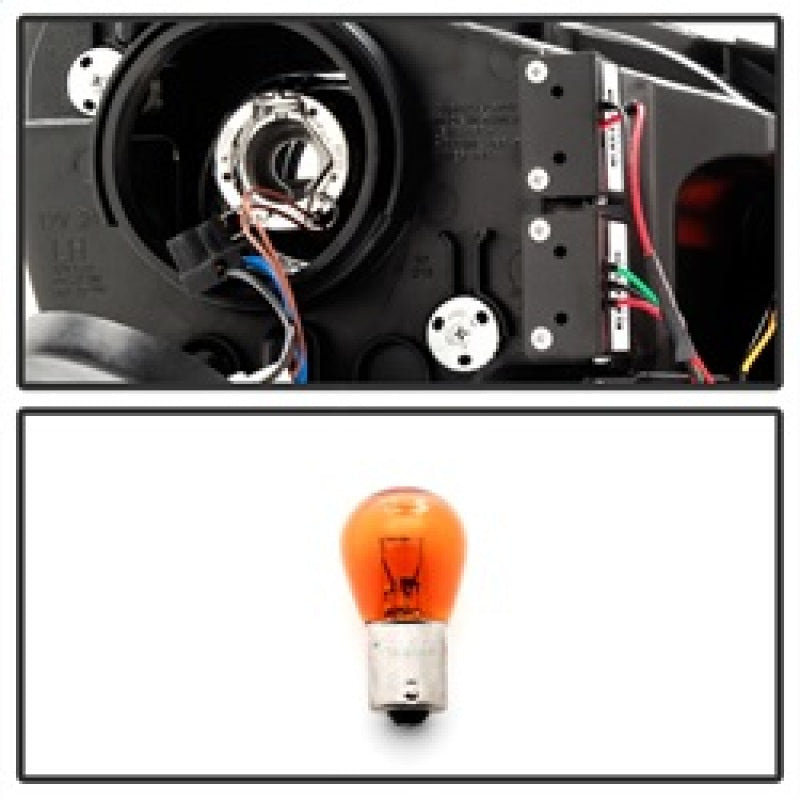 SPYDER 5082046 Spyder Volkswagen Golf / GTI 10-13 Version 3 Projector Headlights - Black PRO-YD-VG10V3R-DRL-BK